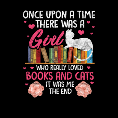 Motiv Lesen Katzen Buch Kater Leseratte Bücher Geschenk