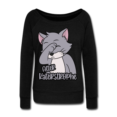 Katzen Pullover - Alter Katastrophe Katerstrophe Kater Facepalm