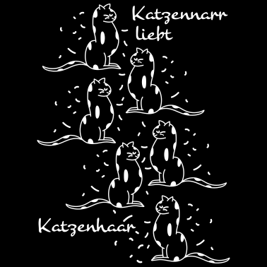 Motiv Katzen mit Katzenhaaren