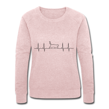 Katzen Pullover - Katze Herzschlag Shirt Geschenk Idee