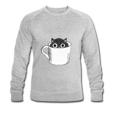Katzen Pullover - Katze in Tasse
