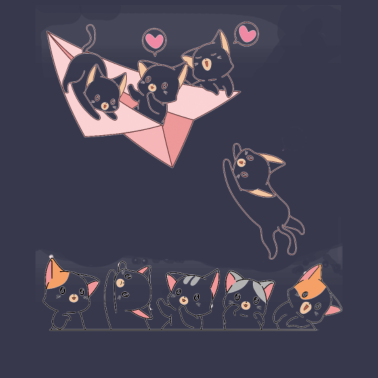 Motiv Katzen Katze Kawaii Anime Cat