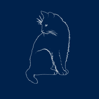 Motiv Katze Umriss