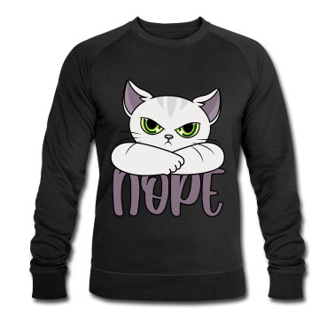 Katzen Pullover - Katze Nope Nein Nö Katzen Katzenbesitzer Geschenk