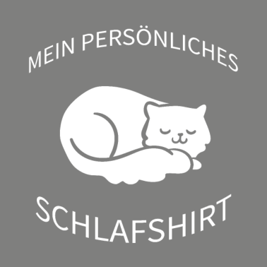 Motiv Offizielles Katze Schlafshirt Pyjama Langschläfer