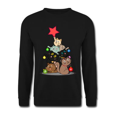 Katzen Pullover - Weihnachten Katze Katzen Geschenkidee Geschenk