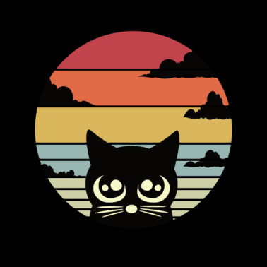 Motiv Katze Retro Katzen Cat