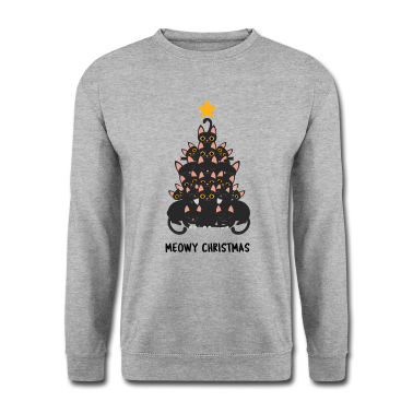 Katzen Pullover - Katzen Kätzchen Weihnachten Weihnachtsbaum Miau