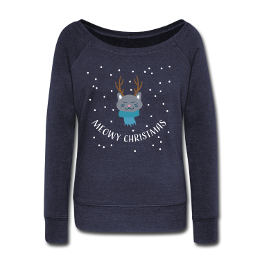 Katzen Pullover - Meowy Christmas Katze Weihnachten