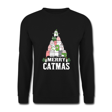 Katzen Pullover - Weihnachtsshirt Weihnachten Katzen Katzenliebhaber