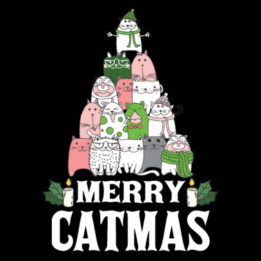 Motiv Weihnachtsshirt Weihnachten Katzen Katzenliebhaber