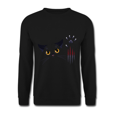 Katzen Pullover - Schwarze Katze