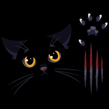 Motiv Schwarze Katze