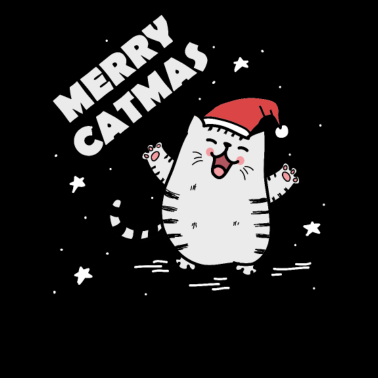 Motiv Weihnachten Merry Catmas Katzen Geschenk