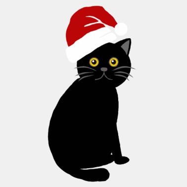 Motiv süße Weihnachtskatze Christmas Katze