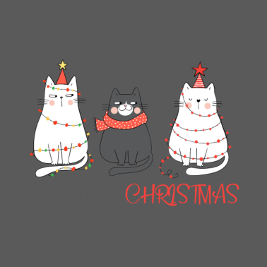 Motiv Meowy Christmas lustig Weihnachten Katzen Geschenk