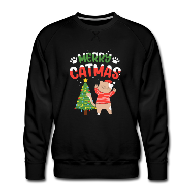 Katzen Pullover - Katze Weihnachten Merry Catmas Geschenk