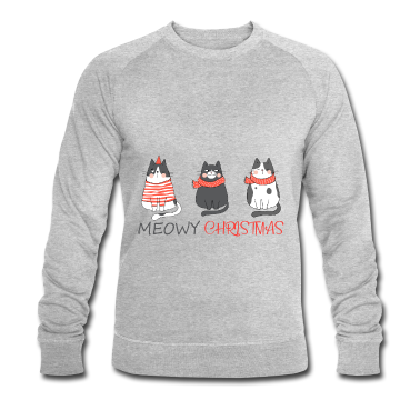 Katzen Pullover - Meowy Christmas lustig Weihnachten Katzen Geschenk