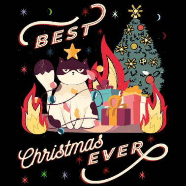 Motiv Weihnachten Katzen chaos