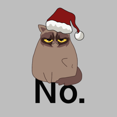 Motiv Grinch grumpy cat Xmas Katze Weihnachten Ugly