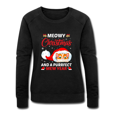 Katzen Pullover - Frohe Weihnachten Katze