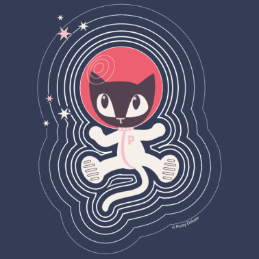 Motiv Pussy Deluxe Katze als Astronaut