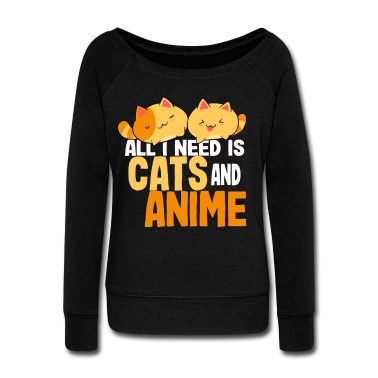 Katzen Pullover - Katzen und Anime Kawaii Katze Neko
