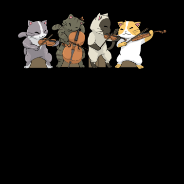 Motiv Katzen Musik Violine Bass
