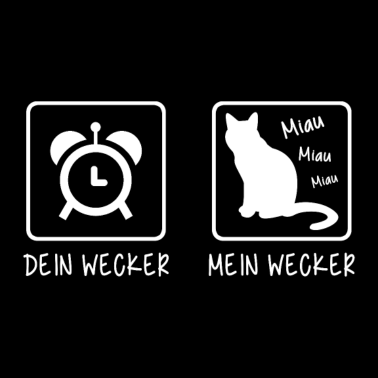 Motiv Katze Wecker
