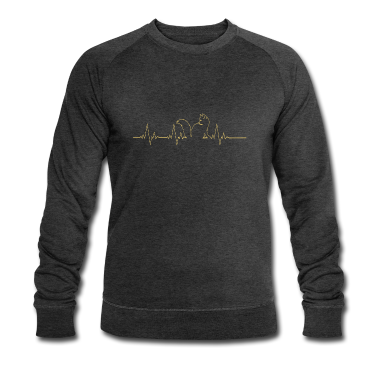 Katzen Pullover - Katze Herzschlag Tierliebe Kätzchen Katze Geschenk
