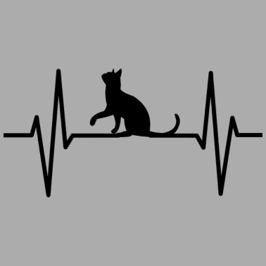 Motiv Herzschlag Katze