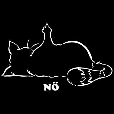Motiv Katze Nö, Nein, No...Mittelfinger