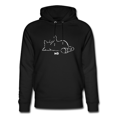 Katzen Hoodie - Katze Nö, Nein, No...Mittelfinger