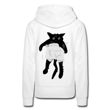 Katzen Hoodie - Schwarze Katze