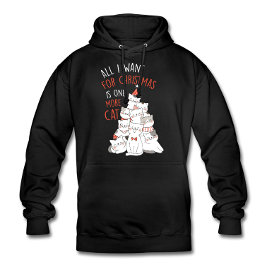 Katzen Hoodie - Weihnachten Katze Weihnachtsbaum Haustier Geschenk