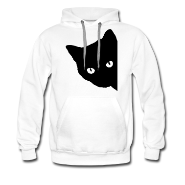 Katzen Hoodie - Katzen Silhouette Katzenaugen Starren Geschenk
