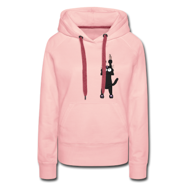 Katzen Hoodie - Schwarze Katze