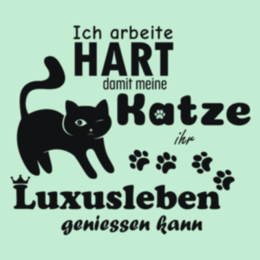 Motiv Witziges Katzen Design: Ich arbeite Hart
