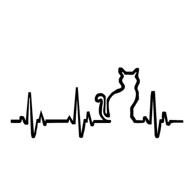 Motiv Katzen Herzschlag