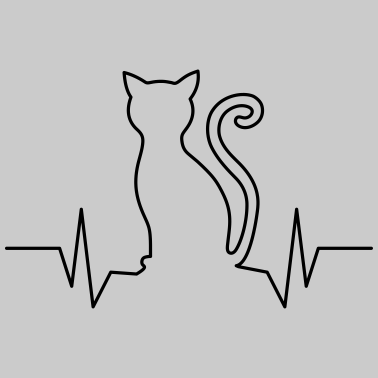 Motiv Herzschlag Katze