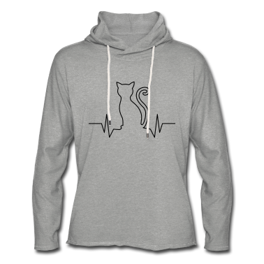 Katzen Hoodie - Herzschlag Katze