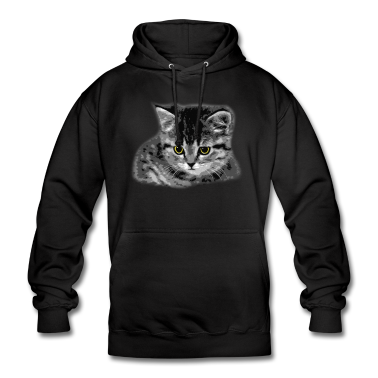 Katzen Hoodie - Katze - gelbe Augen