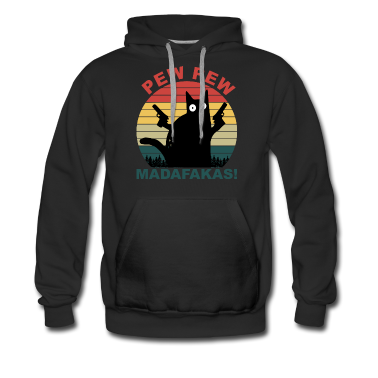 Katzen Hoodie - Pew Pew Madafakas Katze