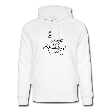 Katzen Hoodie - Hund Katze Vogel