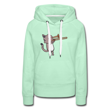 Katzen Hoodie - Posaune Trombone Posaunist Blasorchester Katze