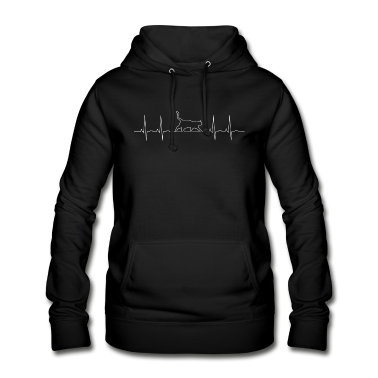 Katzen Hoodie - Katze Herzschlag