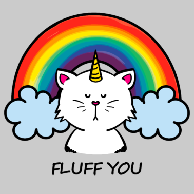 Motiv funny caticorn luff you