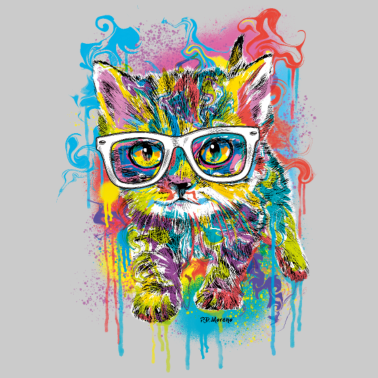 Motiv P.D. Moreno Katze mit Brille