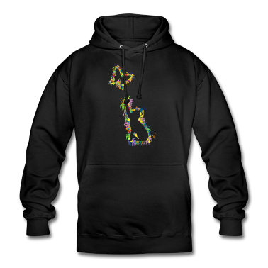 Katzen Hoodie - Katze Schmetterling