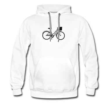 Katzen Hoodie - Damenfahrrad Fahrrad Damen Korb schwarz Geschenk
